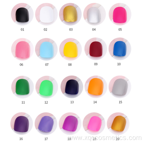 Enamel gel nail polish lacquer